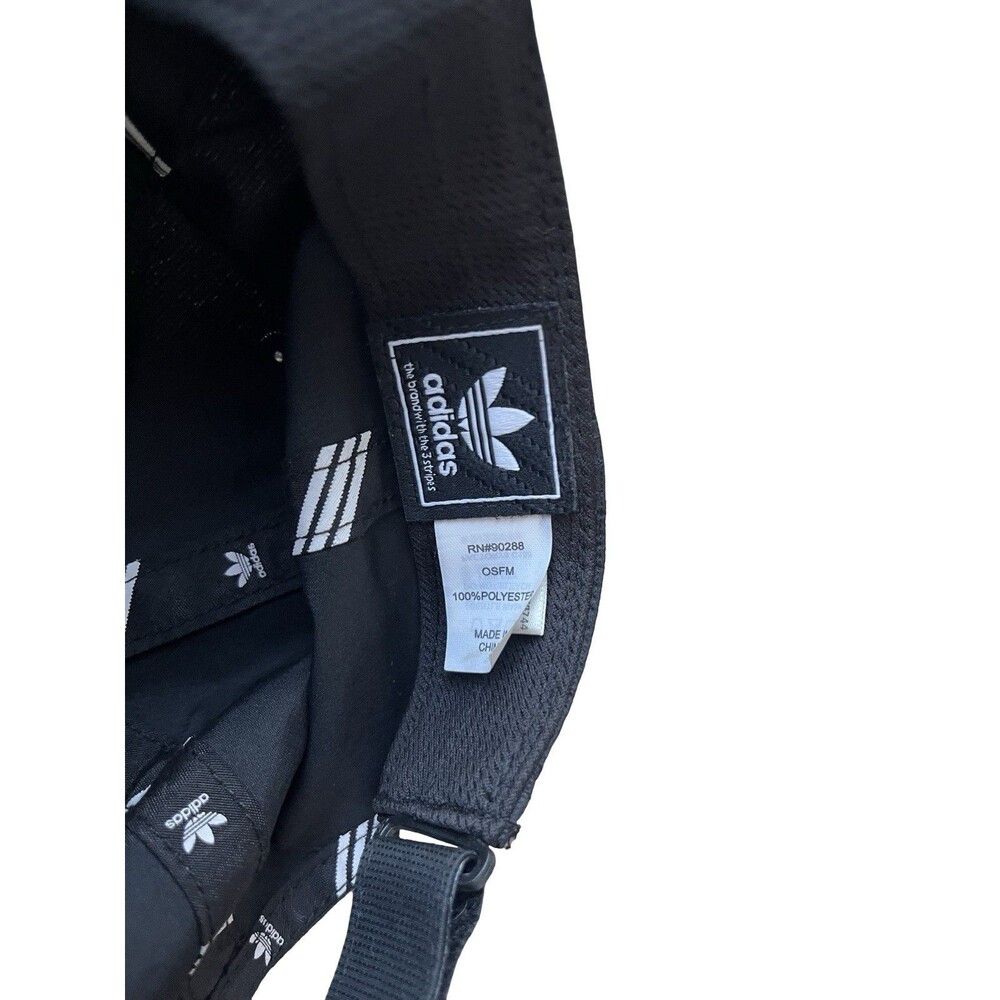Adidas Originals Black Dad Hat Trefoil Logo Adjustable Strapback Cap - Picture 4 of 6